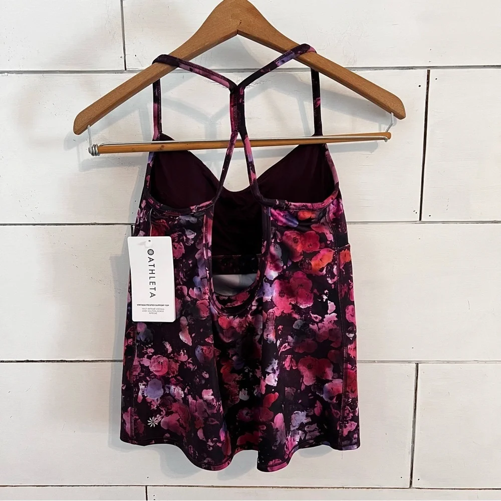 Athleta Vinyasa Printed Support Top. Size Small. New With Tags.